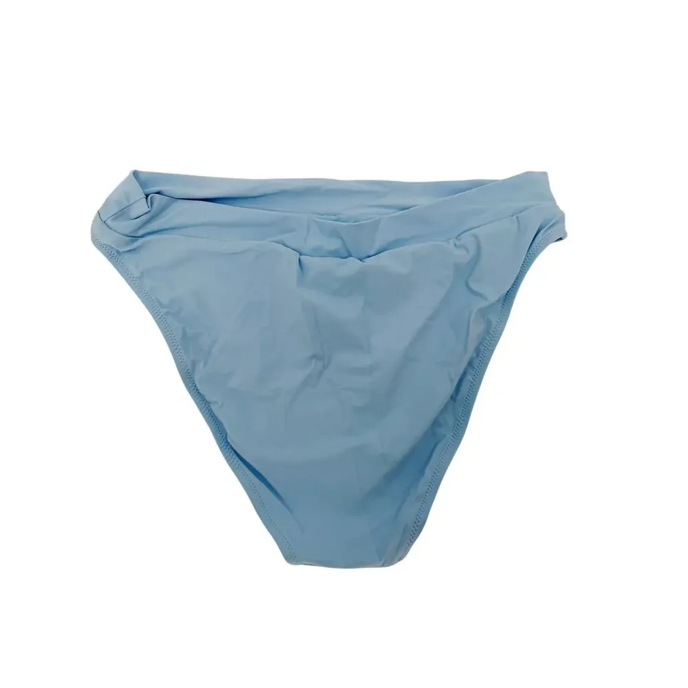REISS Elise Bikini Bottom Size 8 NEW Light Blue $70 Swim Separates